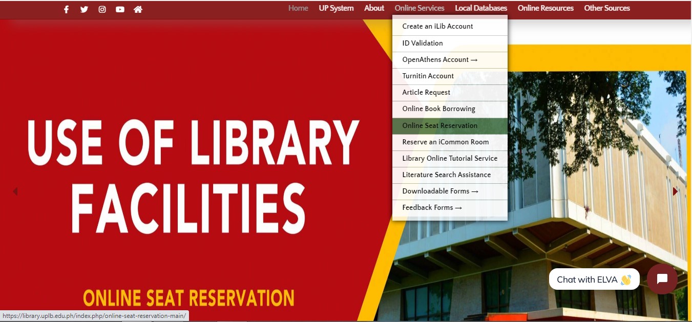 University Library’s New Online Seat Reservation Platform