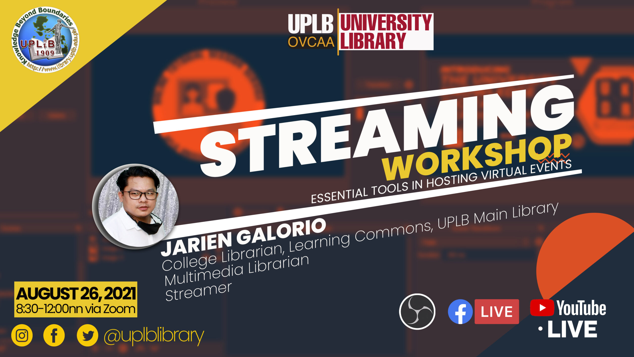 Univ Lib conducts webinar on streaming workshop for library staff